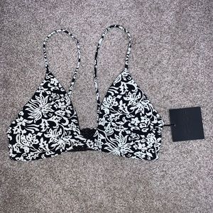 Acacia Napali top in Black Batik Blossom print